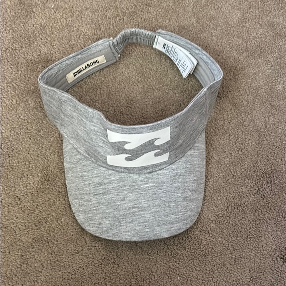 Billabong Gray Visor Hat Sporty Casual Accessory